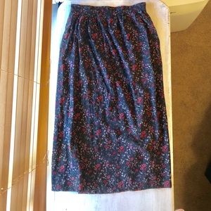 Radcliffe floral midi skirt (POCKETS)